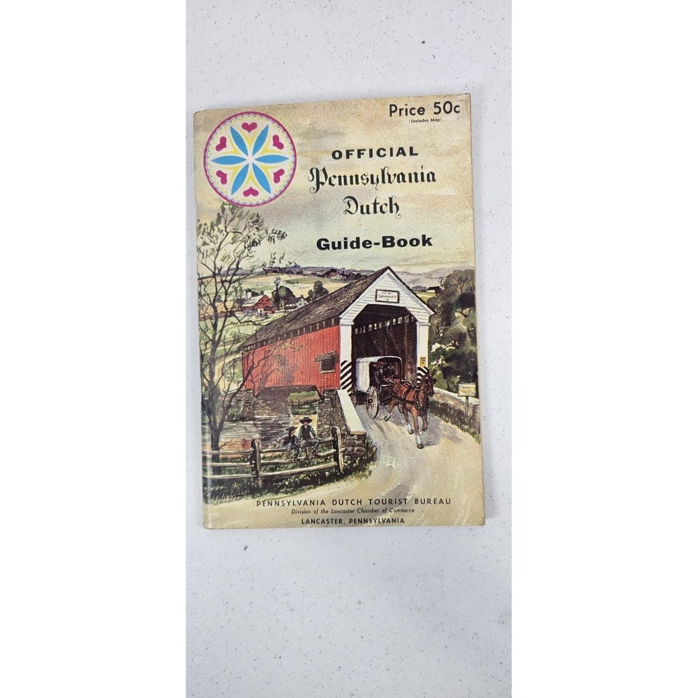 1959 Pennsylvania Dutchโ Guide Book Amish Lancaster PA Travel Vintage